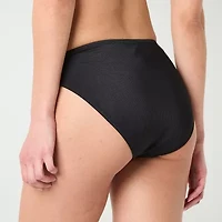 Decree Womens Lined Textured Neon Juniors Hipster Bikini Swimsuit Bottom