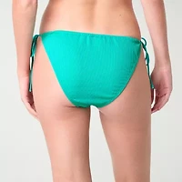 Decree Womens Lined Neon Textured Juniors Bikini Swimsuit Bottom