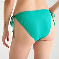 Decree Womens Lined Neon Textured Juniors Bikini Swimsuit Bottom