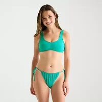 Decree Womens Lined Neon Textured Juniors Bikini Swimsuit Bottom