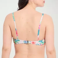 Decree Womens Adjustable Straps Juniors Bralette Bikini Swimsuit Top