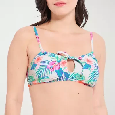 Decree Womens Adjustable Straps Juniors Bralette Bikini Swimsuit Top