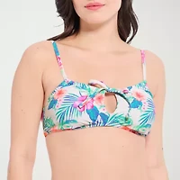 Decree Womens Adjustable Straps Juniors Bralette Bikini Swimsuit Top