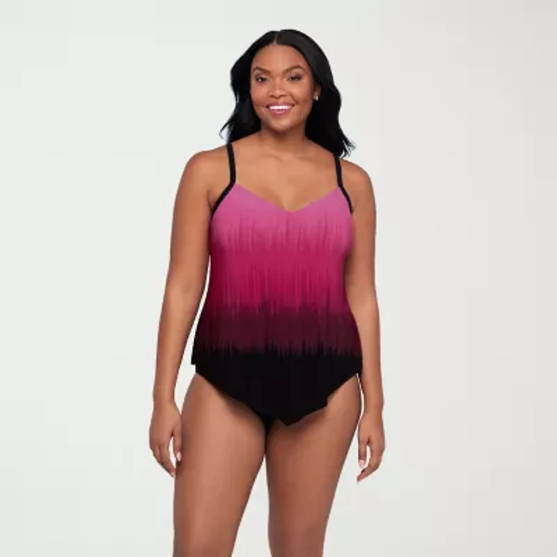 Trimshaper Womens Ombre Tankini Swimsuit Top