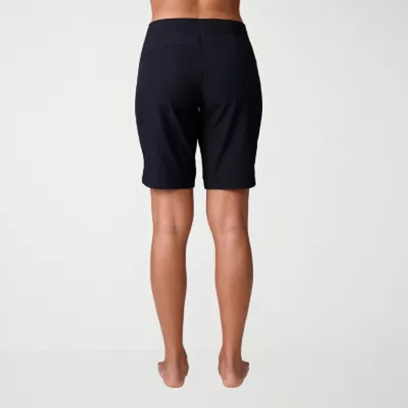 Free Country Paradise Womens Drawstring Waist Bermuda Board Shorts