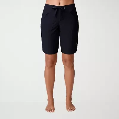 Free Country Paradise Womens Drawstring Waist Bermuda Board Shorts
