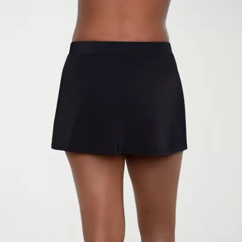 Sonnet Shores Womens Comfort Waistband Swim Skirt