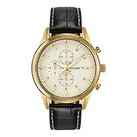 Citizen® Exclusive Mens Leather Strap Chronograph Watch