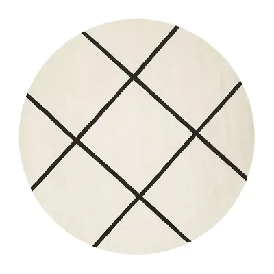Safavieh Jayma Geometric Hand Tufted Wool Indoor Round Rug
