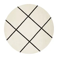 Safavieh Jayma Geometric Hand Tufted Wool Indoor Round Rug