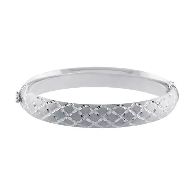 Womens Sterling Silver Bangle Bracelet