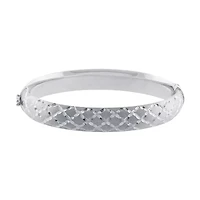 Womens Sterling Silver Bangle Bracelet