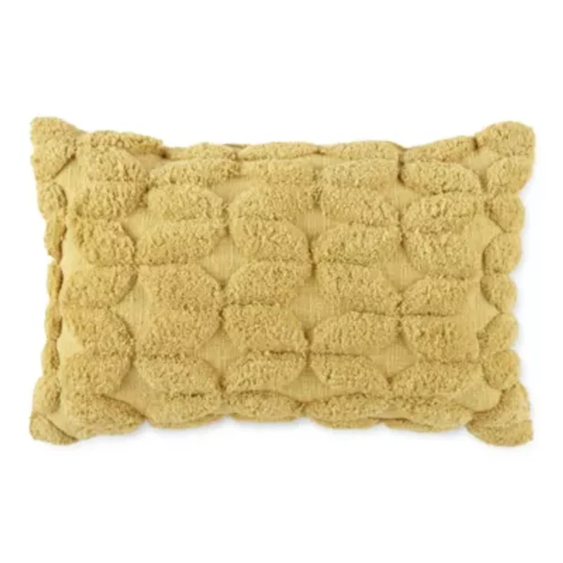 Home Expressions Tufted Woven Geo Lumbar Pillow
