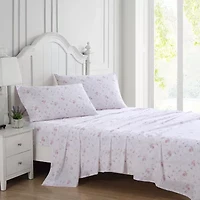 Laura Ashley Cotton Sateen Sheet Set 300tc Deep Pocket