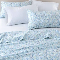 Laura Ashley 6-Pc 100% Cotton Percale Deep Pocket Sheet Set