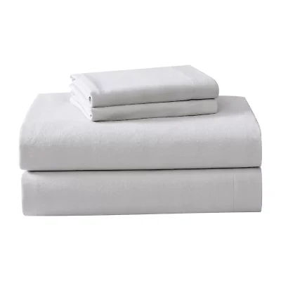 Laura Ashley 100% Cotton Brushed Flannel Deep Pocket Sheet Set
