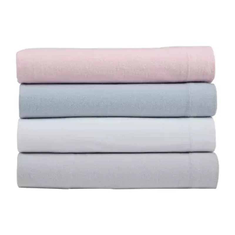 Laura Ashley 100% Cotton Brushed Flannel Deep Pocket Sheet Set