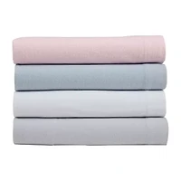 Laura Ashley 100% Cotton Brushed Flannel Deep Pocket Sheet Set