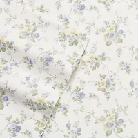 Laura Ashley 100% Cotton Brushed Flannel Sheet Set