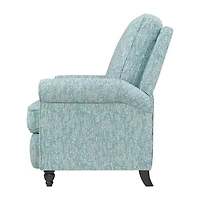 ProLounger Keaton Transitional Roll-Arm Push Back Recliner Coral Print Fabric