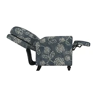 ProLounger Keaton Transitional Roll-Arm Push Back Recliner Floral Fabric