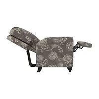 ProLounger Keaton Transitional Roll-Arm Push Back Recliner Floral Fabric
