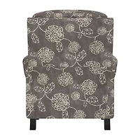 ProLounger Keaton Transitional Roll-Arm Push Back Recliner Floral Fabric