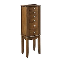 Powell Company Marlette Walnut Jewelry Armoire