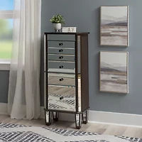 Powell Company Hialea Espresso Jewelry Armoire