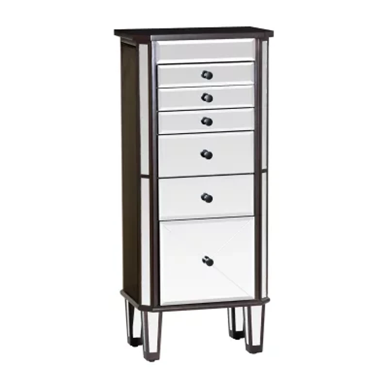 Powell Company Hialea Espresso Jewelry Armoire