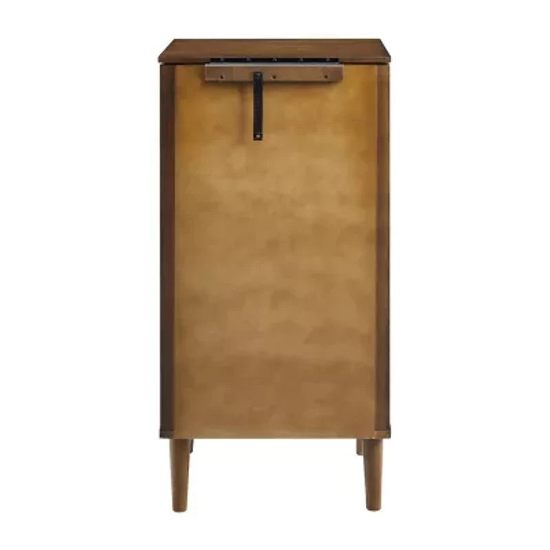 Powell Company Janice Walnut Jewelry Armoire