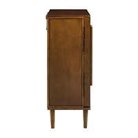 Powell Company Janice Walnut Jewelry Armoire