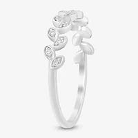 (I / Si2) Womens Diamond Accent Lab Grown White 10K Gold Band