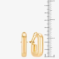 Limited Quantities! Womens 18K Gold Over Silver 33mm Hoop Earrings