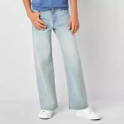 Thereabouts Little & Big Kid Boys Adjustable Waist Mid Rise Loose Fit Jean