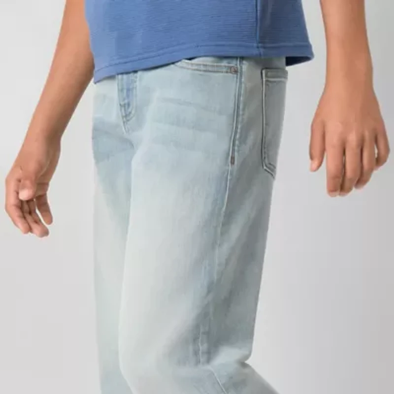 Thereabouts Little & Big Kid Boys Adjustable Waist Mid Rise Loose Fit Jean