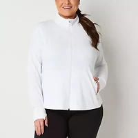 Xersion EverUltra-Lite Womens Plus Lightweight Softshell Jacket