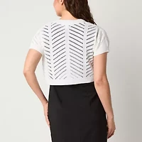 Robbie Bee Womens Short Sleeve Shrug