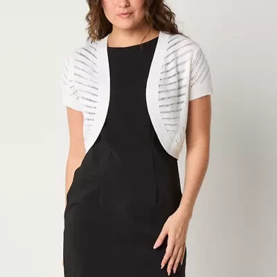 Robbie Bee Womens Short Sleeve Shrug
