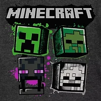 Little & Big Kid Boys Crew Neck Short Sleeve Regular Fit Minecraft Graphic T-Shirt