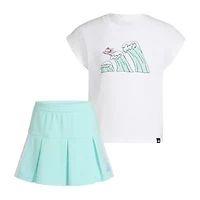 adidas Little Girls 2-pc. Skort Set