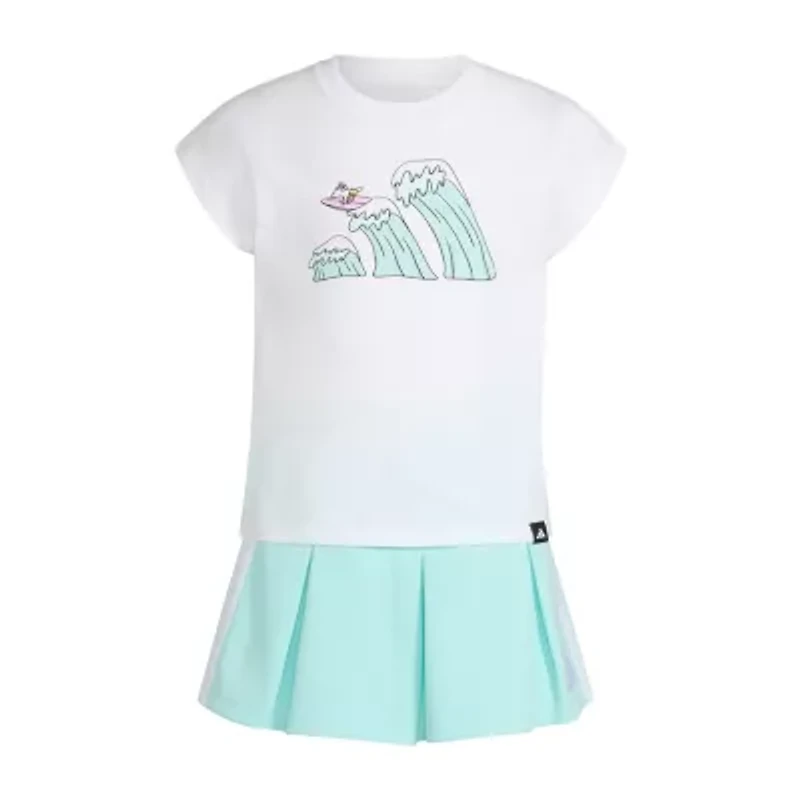 adidas Little Girls 2-pc. Skort Set