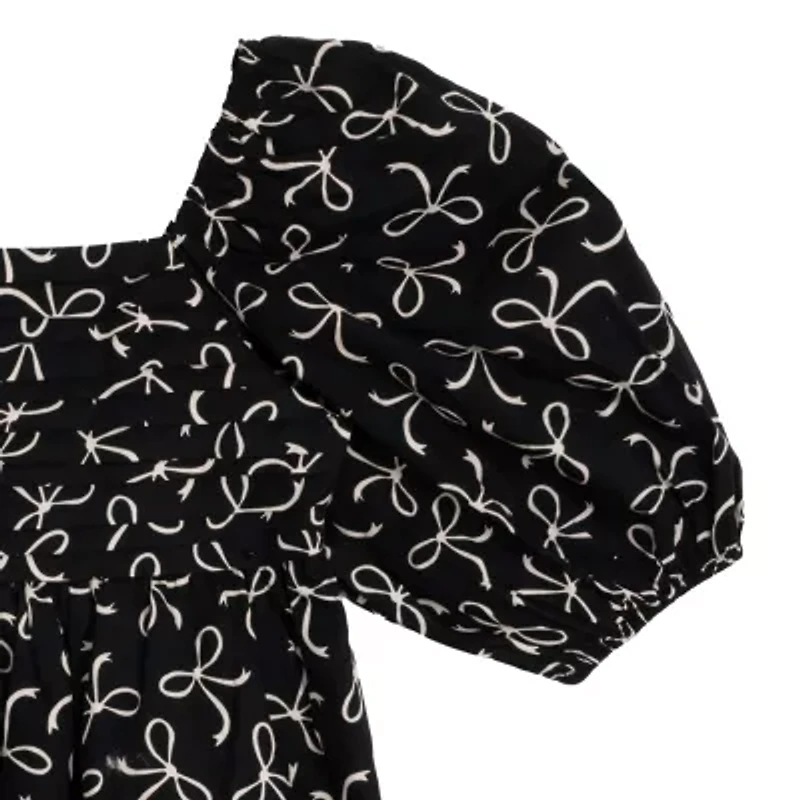 Rare Editions Big Kid Girls 3/4 Sleeve Puffed A-Line Dress