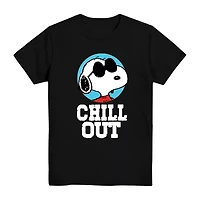 Little & Big Kid Boys Crew Neck Short Sleeve Regular Fit Snoopy Graphic T-Shirt