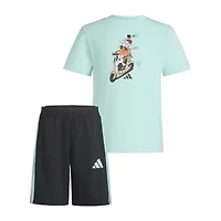 adidas Little Boys 2-pc. Short Set