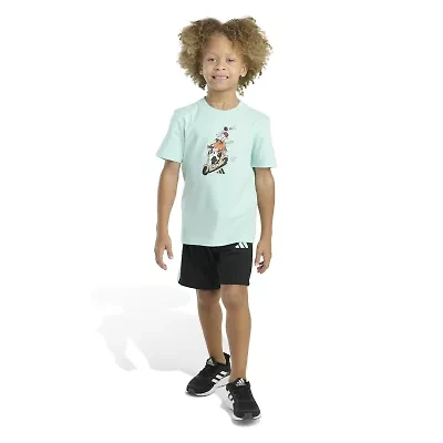 adidas Little Boys 2-pc. Short Set