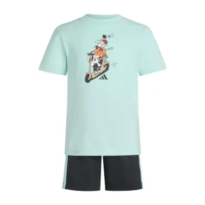 adidas Little Boys 2-pc. Short Set