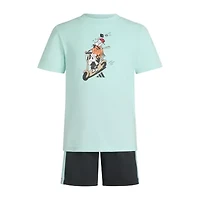 adidas Little Boys 2-pc. Short Set