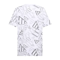 adidas Big Kid Boys Crew Neck Short Sleeve Regular Fit Graphic T-Shirt