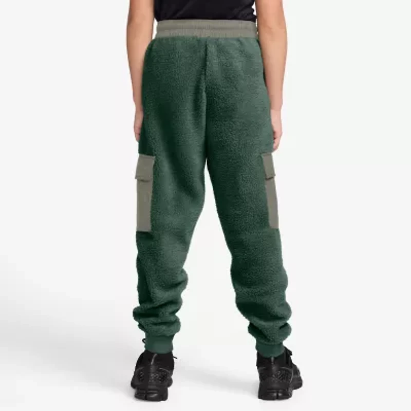 Nike Club Sherpa Big Kid Unisex Cuffed Active Fleece Cargo Pant